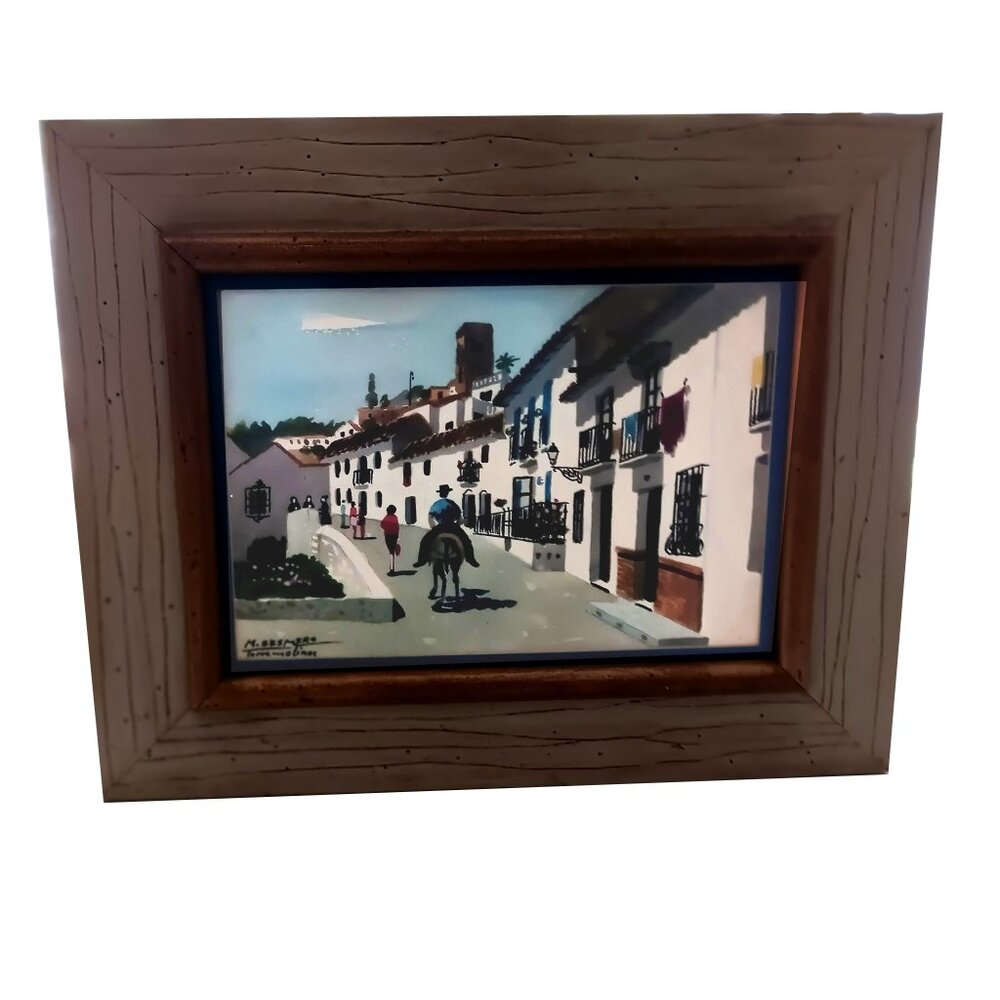 Mariano Sesmero Signed Watercolor Painting.